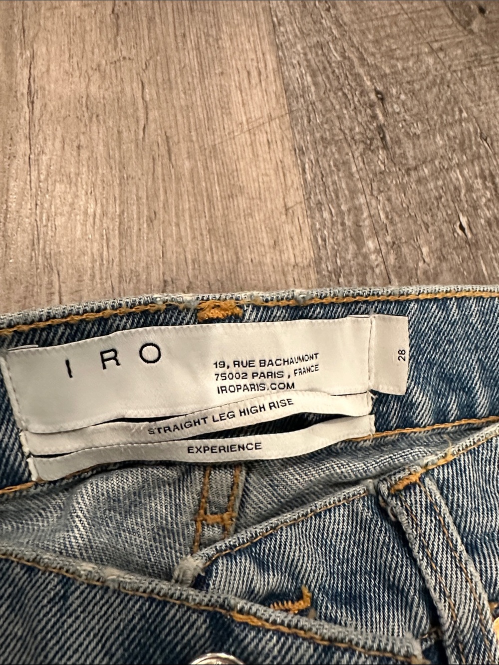 IRO Light Blue High-Rise Straight Leg Jeans - Picture 3 of 7